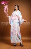 TNN0003 Set Kimono Trắng Hoạ Tiết Hoa