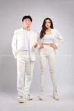 Outfit Phối Sẵn - (Quần legging Trắng phối Vest Trắng)