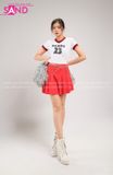 Outfit Phối Sẵn - (Chân Váy Đỏ phối Áo Crt Đỏ Cổ Động