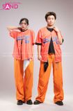 Outfit Phối Sẵn - (Quần Nắp Ngang Cam phối Bóng Chày Cam)