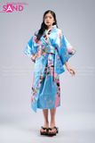 Áo Kimono Hoạ Tiết - Xanh Da Trời