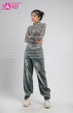 Outfit Phối Sẵn - (Quần Jeans phối Áo Bodysuit Họa Tiết)