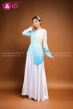 TBT0803 Áo Bà Ba Loang Xanh Ngọc Nữ