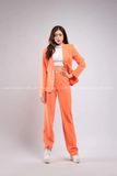 Outfit Phối Sẵn - (Set Vest Quần Ống Suông Cam Nữ)