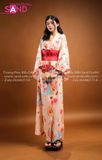 TNN0601 Set Kimono Cam Đỏ Hoạ Tiết Hoa