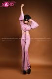 Trang Phục Disco Thập Niên 70 Hồng Nhạt Nữ