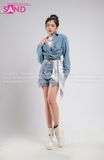 Outfit Phối Sẵn - (Quần Short Jean phối Khoác Crop Jean)