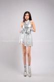 Outfit Phối Sẵn - (Bodysuit Bạc phối Tà Váy Kim Sa)