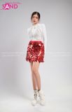 Outfit Phối Sẵn - (Váy Kim Sa Đỏ phối Đai Ngực Xích)