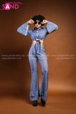 Trang Phục Disco Thập Niên 70 Xanh Dương