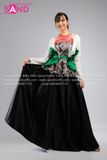NMU0004 Trang Phục Dân Tộc Mường Nữ Thiết Kế Thổ Cẩm Xoè Eo
