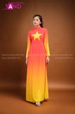 Áo Dài Loang Sao Vàng - Nữ TAA1201