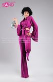 Trang Phục Disco Thập Niên 70 Tím Nữ 02