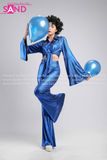 Trang Phục Disco Thập Niên 70 Xanh Dương Nữ 01