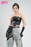 Outfit Phối Sẵn - (Quần Jean phối Áo Ống Da Đen)