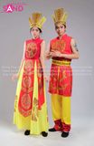 THL0402 Trang Phục Âu Lạc Vàng Đỏ - Nam