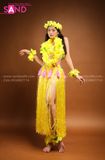 TMH0301 Trang Phục Múa Hawai Nữ Màu Vàng