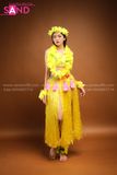 TMH0301 Trang Phục Múa Hawai Nữ Màu Vàng