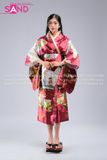 Áo Kimono Hoạ Tiết - Đỏ Đô