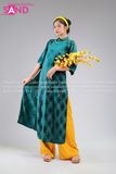 TAC0924 Áo Dài Gấm Thọ - Màu Xanh Cổ Vịt