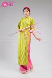 TAC0923 Áo Dài Gấm Thọ - Màu Xanh Bơ