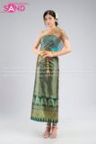 TNT0908 Trang Phục Dân Tộc Khơ Me/Thái Lan Nữ - Xanh Lá Đậm