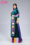 TAT0907 Trang Phục Áo Dài Dân Tộc Thiết Kế Nữ - Xanh