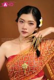  TNT0401 Trang Phục Khơ-Me (Thái Lan)  Nữ Đỏ 