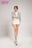 Outfit Phối Sẵn - (Quần Váy phối Vest Kim Sa Bạc)