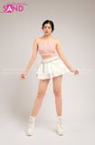Outfit Phối Sẵn - (Áo Yếm Hoa phối Quần Váy Ngắn Xoè 2 Tầng)