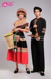 NHM0111 Trang Phục Dân Tộc H'Mông Nam Hoạ Tiết Tím