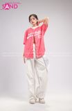 Outfit Phối Sẵn - (Quần Nắp Ngang Trắng Túi Hộp phối Áo Bóng Chày Sọc Đỏ)
