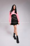 Outfit Phối Sẵn - (Váy Đen phối Cutout Hồng)