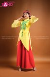 Áo Kính Vàng TYD0301 Phối Quần Váy Đỏ TQV0401