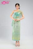 TNT0907 Trang Phục Dân Tộc Khơ Me/Thái Lan Nữ - Xanh