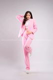 Outfit Phối Sẵn - (Set Vest Quần Ống Suông Hồng Nữ)