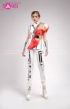 Outfit Phối Sẵn - ( Bộ Gương Nữ Trắng Phối Táp Đỏ )