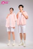 Outfit Phối Sẵn - (Quần Short Trắng phối Sơmi Pastel)