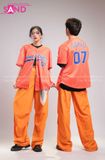 Outfit Phối Sẵn - (Quần Nắp Ngang Cam phối Bóng Chày Cam)