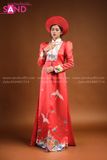 TCB0404 Nhật Bình Cổ Phục Việt Màu Đỏ - Nữ