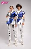 Outfit Phối Sẵn - (Bộ Gương Nam Trắng Phối Táp Xanh)