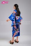 Áo Kimono Hoạ Tiết - Xanh Dương