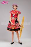 NHM0409 Trang Phục Dân Tộc H'Mông Nữ Liền - Đỏ