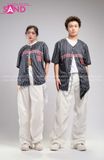 Outfit Phối Sẵn - (Quần Nắp Ngang Trắng phối Áo Bóng Chày Sọc Đen)