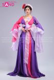 TYD0705 Set Tứ Thân Tấm Cám Thiết Kế Hoạ Tiết Hoa Tay Lơi - Đỏ Tím