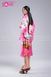 Áo Kimono Hoạ Tiết - Hồng