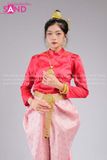 TNP0401 Trang Phục Hoá Trang Campuchia Nữ - Đỏ