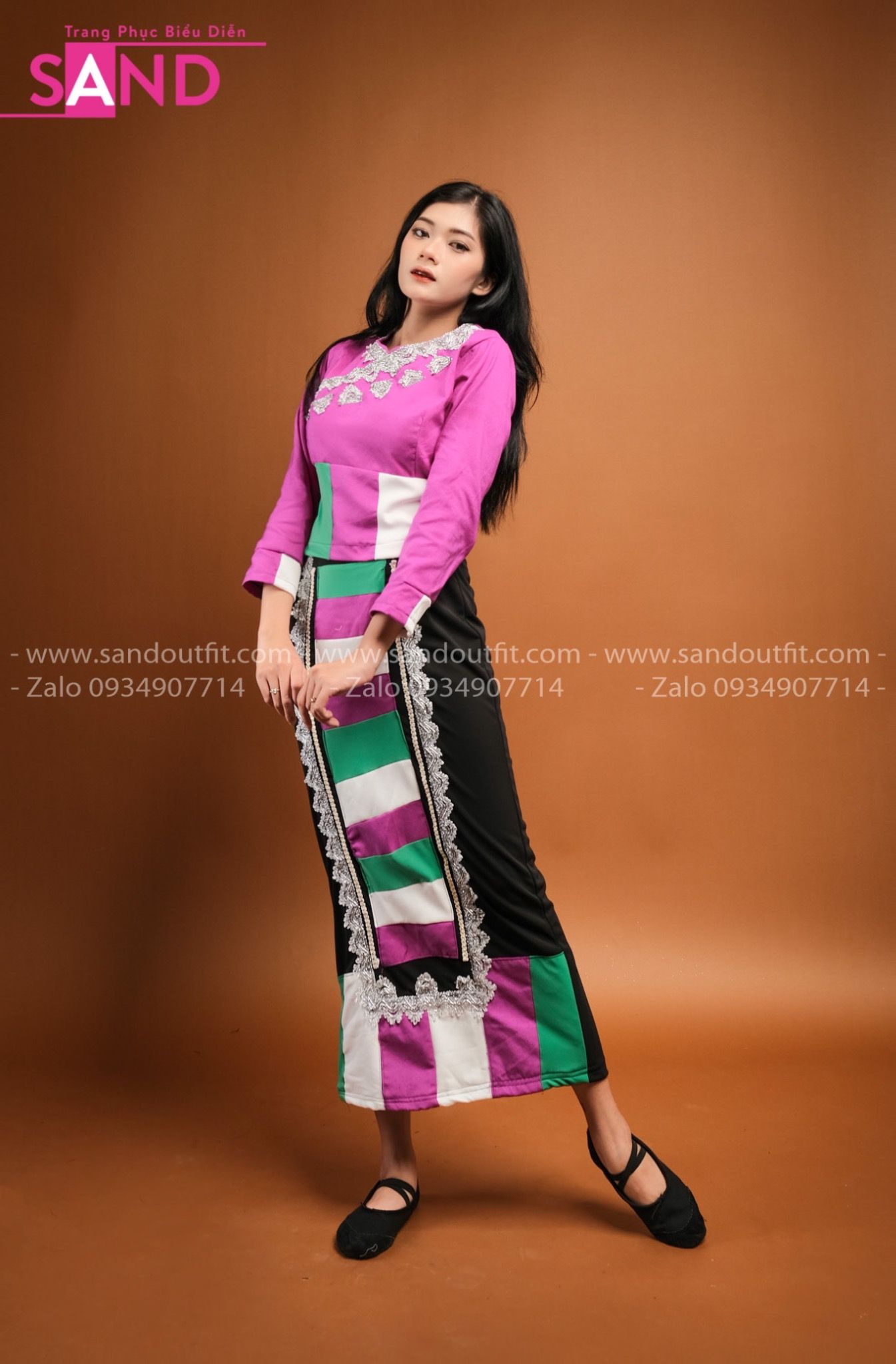 NPD0501 Trang Phục Dân Tộc Pa Dí Nữ