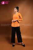TBL0601 Áo Bà Ba Nữ Truyền Thống - Màu Nâu Cam