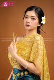 TNT0803 Trang Phục Khơ-Me (Thái Lan) Nữ Xanh Đậm